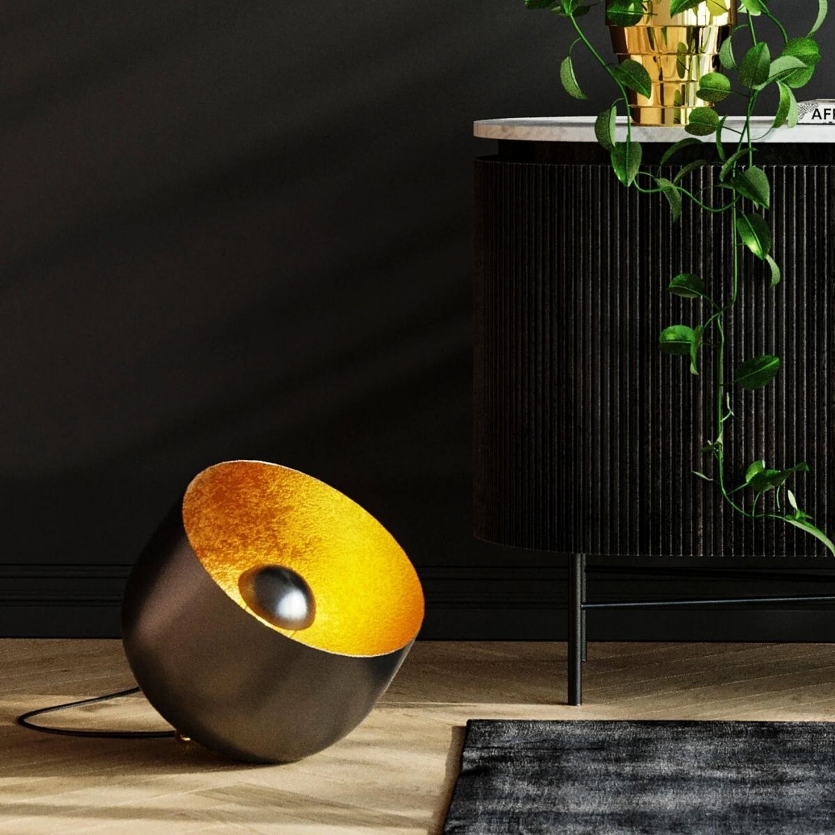 LUMINARIA DE PISO APOLLON SMOOTH Gris 