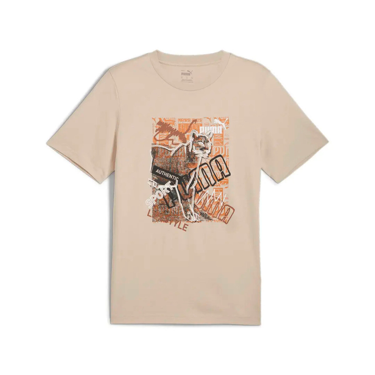 Camiseta Photoprint Tee de Hombre - Crema 