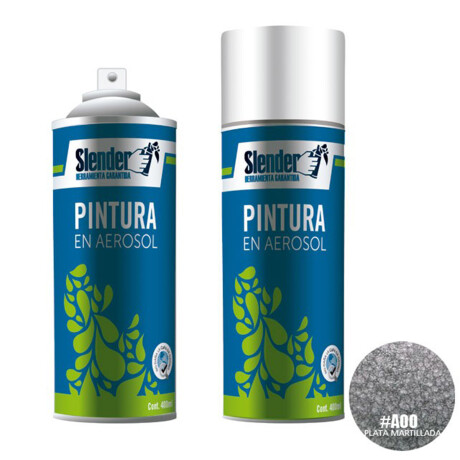 Pintura en Aerosol 400ml Plata Martillada