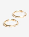 Aros Argollas Strass Argollitas Con Strass - Dorado