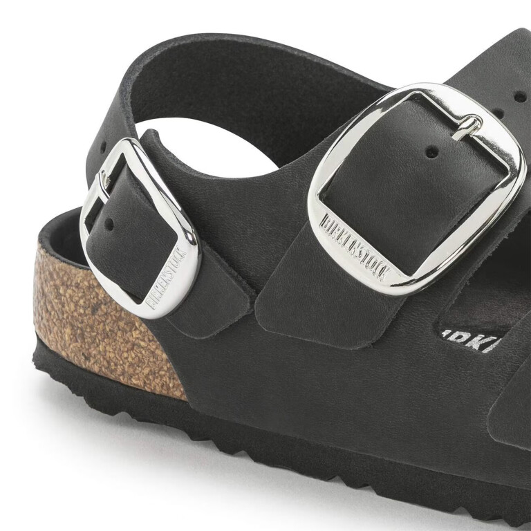 Sandalia Milano Big Buckle LEOI - Estrecho Negro