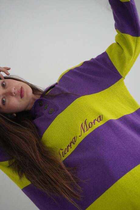 Heritage Sweater Violeta / Pistacho
