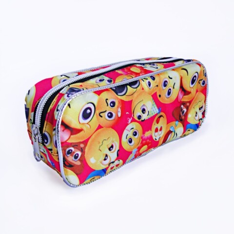 3x2 OUTLET Cartuchera Rectangular Diseño Emoticón 20x10x6cm 3x2 Outlet Cartuchera Rectangular Diseño Emoticón 20x10x6cm