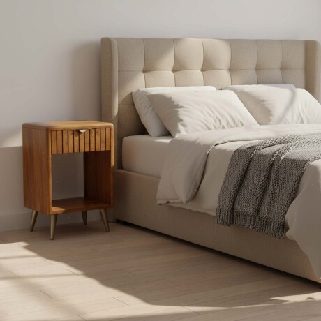 MESA DE LUZ MADERA MARRON RENEE 1C