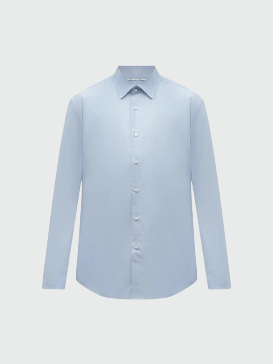 BOSS - Camisa en Algodón - Celeste 
