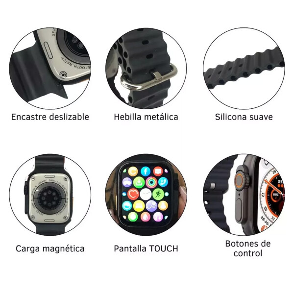 Smartwatch Ultra Vidvie Sw1606 1.96" NARANJA