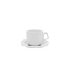 Taza te con plato blanco 180 ml BIONA Taza te con plato blanco 180 ml BIONA