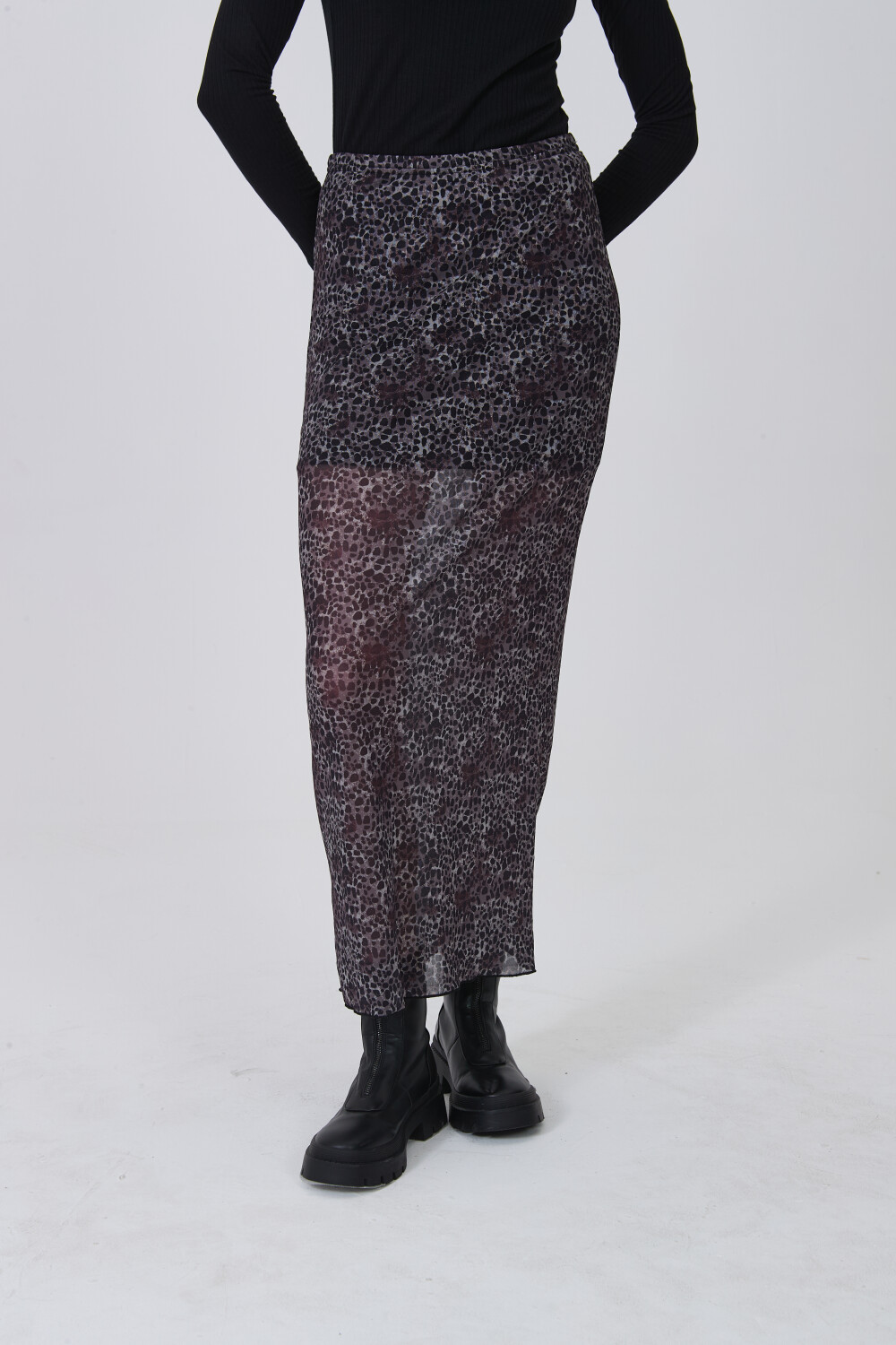 Falda Gazin Estampado 1