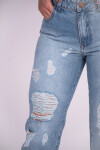 Jean Mom fit Azul claro