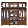 ROPERO MADERA 3112 CHICAGO 12P 4C C/ESPEJO 2.16X2.35X0.48 IMBUIA MATE Ropero Madera 3112 Chicago 12p 4c C/espejo 2.16x2.35x0.48 Imbuia Mate