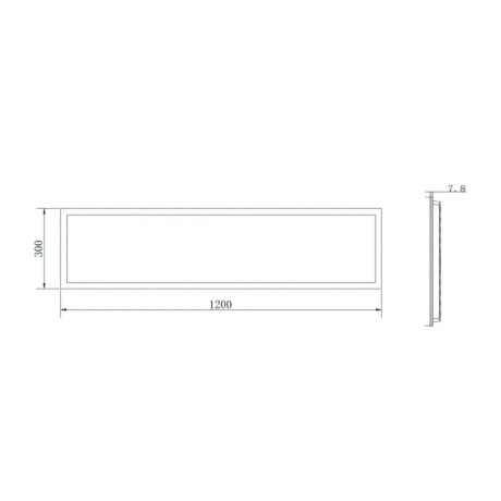 KIT DE MARCO ADOSAR LEDVANCE 120X30cm Marco Ledvance Moldura Para Sobrepor 120x30