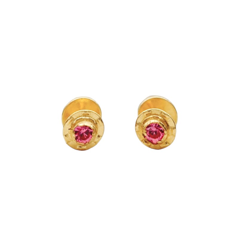 Abridores Zirconia Rosa-Oro Bajo-Zirconia Rosa-AB8020 conpiedra