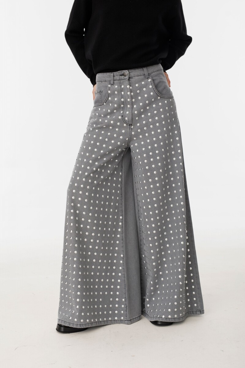 Pantalon Borchie Gris