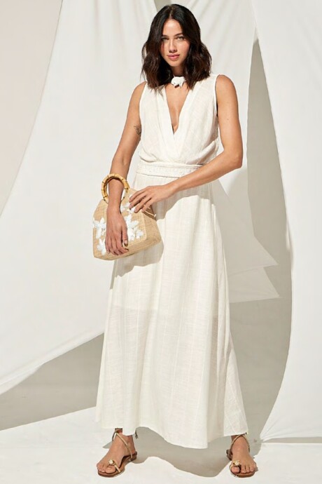 VESTIDO LINO SOHO Blanco
