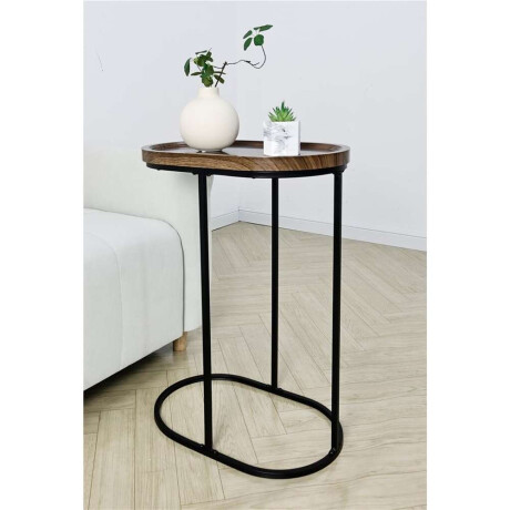 Mesa Auxiliar 455X30X60Cm Madera Y Metal