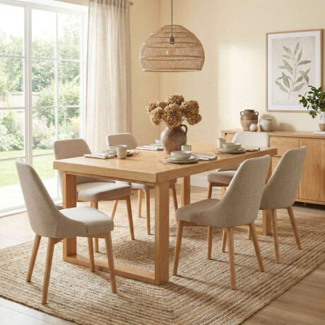 Mesa de comedor Nilo Madera maciza 120 cm