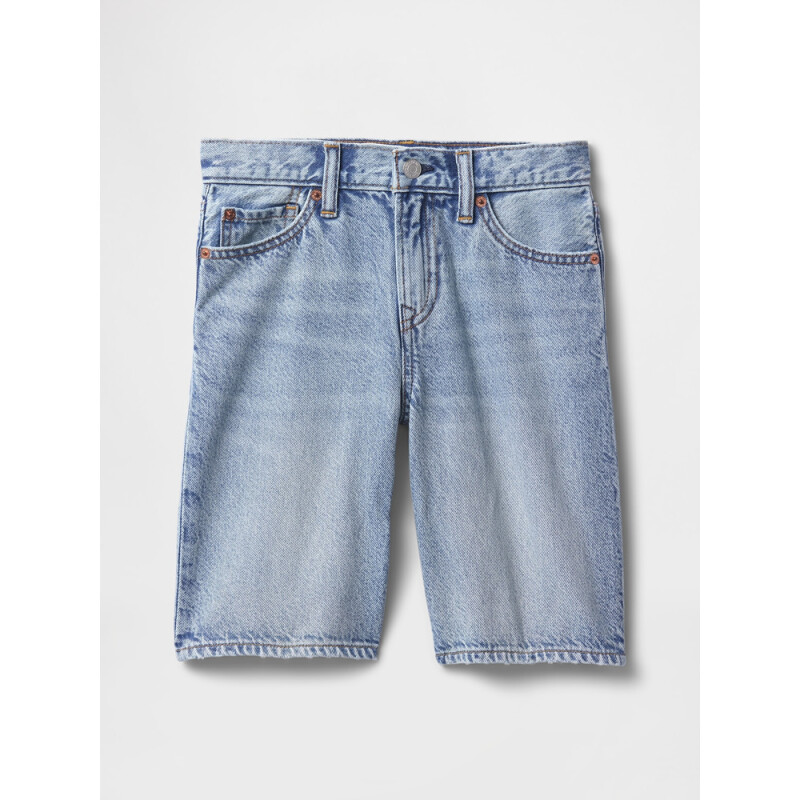 90S LOOSE DENIM SHORT - LT WASH LIGHT WASH