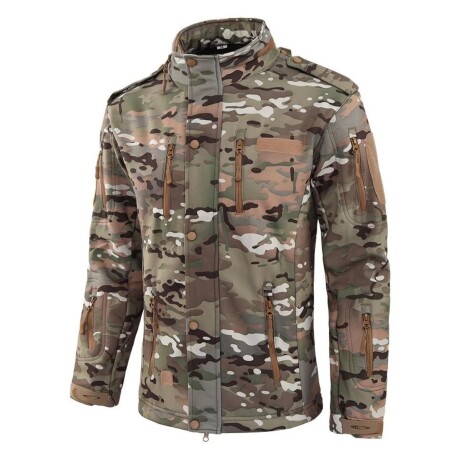 Campera táctica de neopreno grueso Multicam