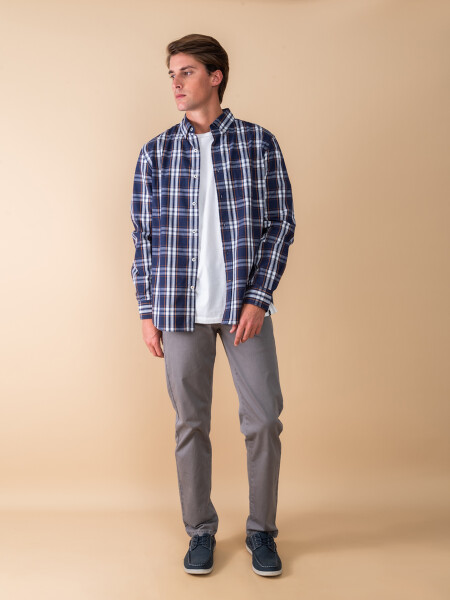 Pantalón chino Gris