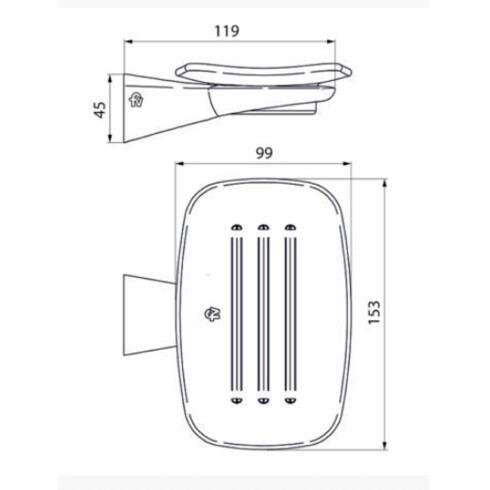 Jabonera Cromada Con Platito Fv Epuyen 000