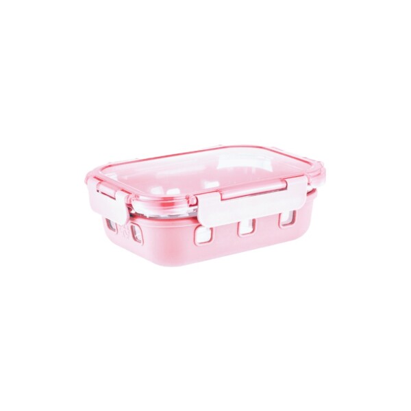 Bento box vidrio 370ml rosa