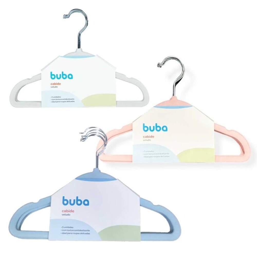 Set perchas BUBA x5 beige