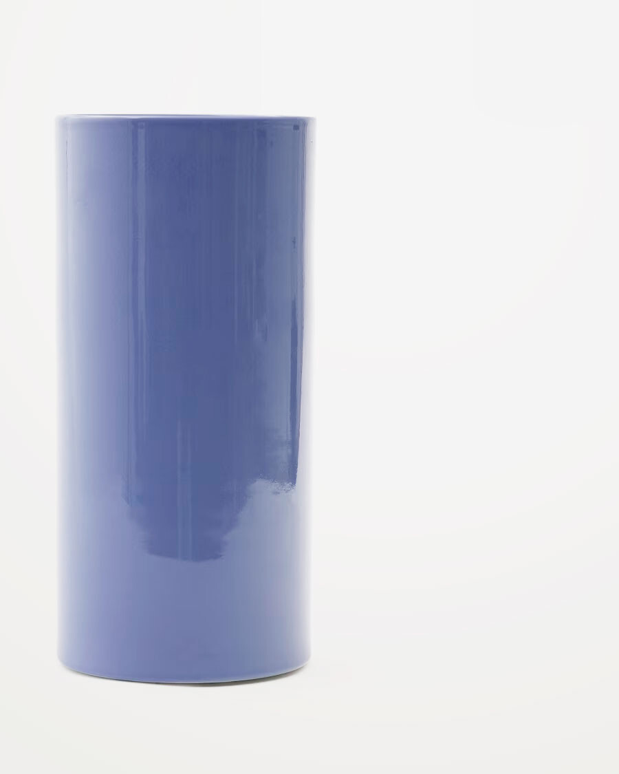 Jarrón de cerámica Elova azul 30cm