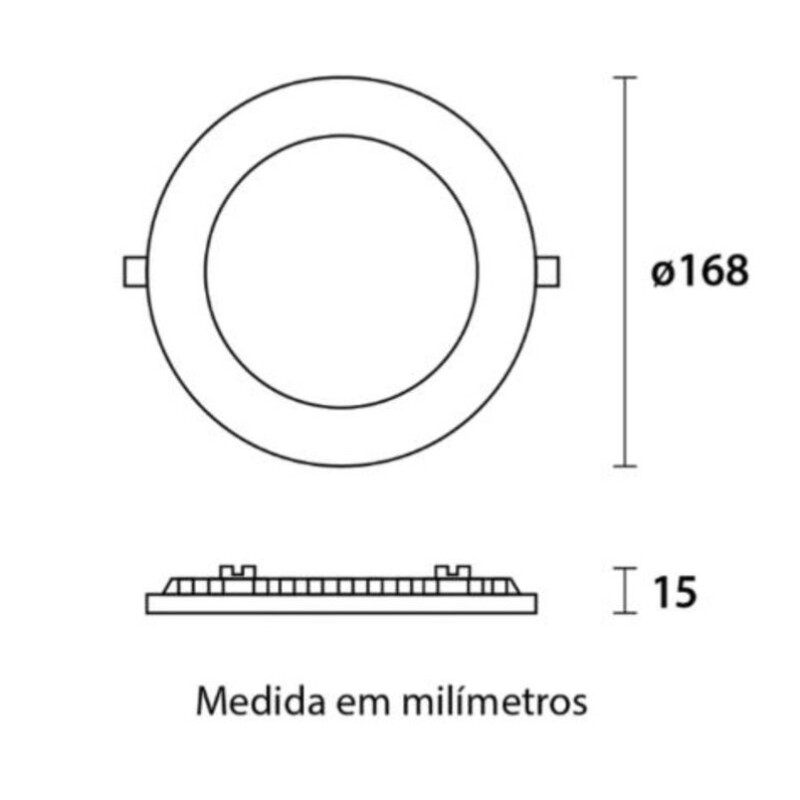 PANEL EMB. LED 12W 3000K  REDONDO PANEL EMB. LED 12W 3000K  REDONDO