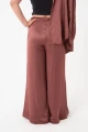 PANTALÓN DE TEJIDO ARRUGADO Violeta