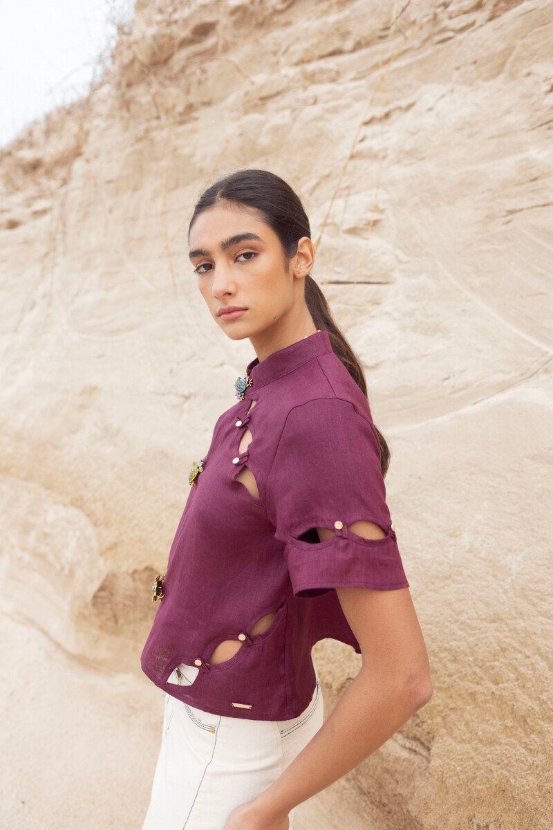BLUSA AURA Uva