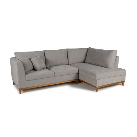 Rinconera Belfast - Tela Microfibra - Chaise derecho 2228 (Gris)