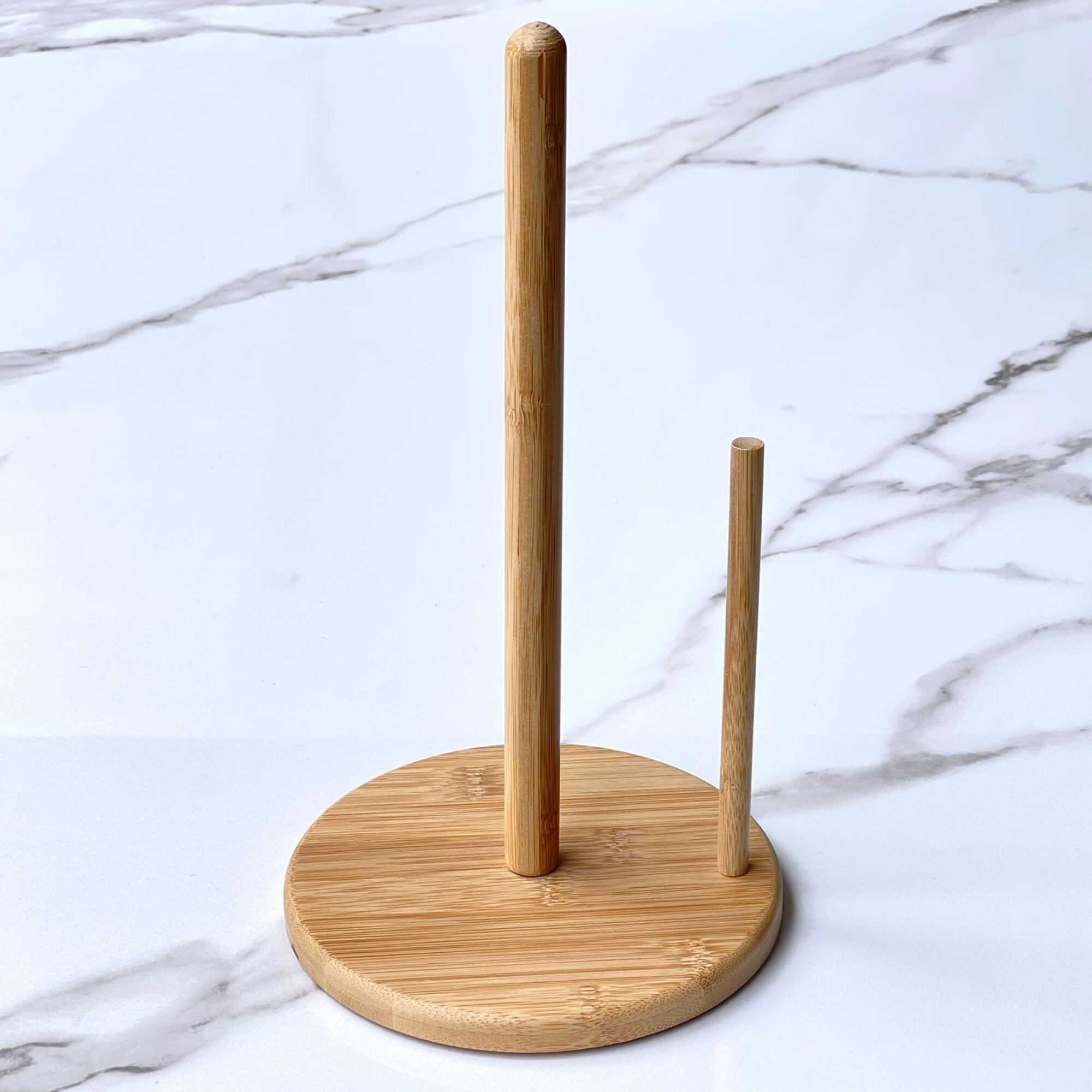 Porta Rollos Papel Cocina Bambú Alto 30cm x Ø16cm — El Capitán