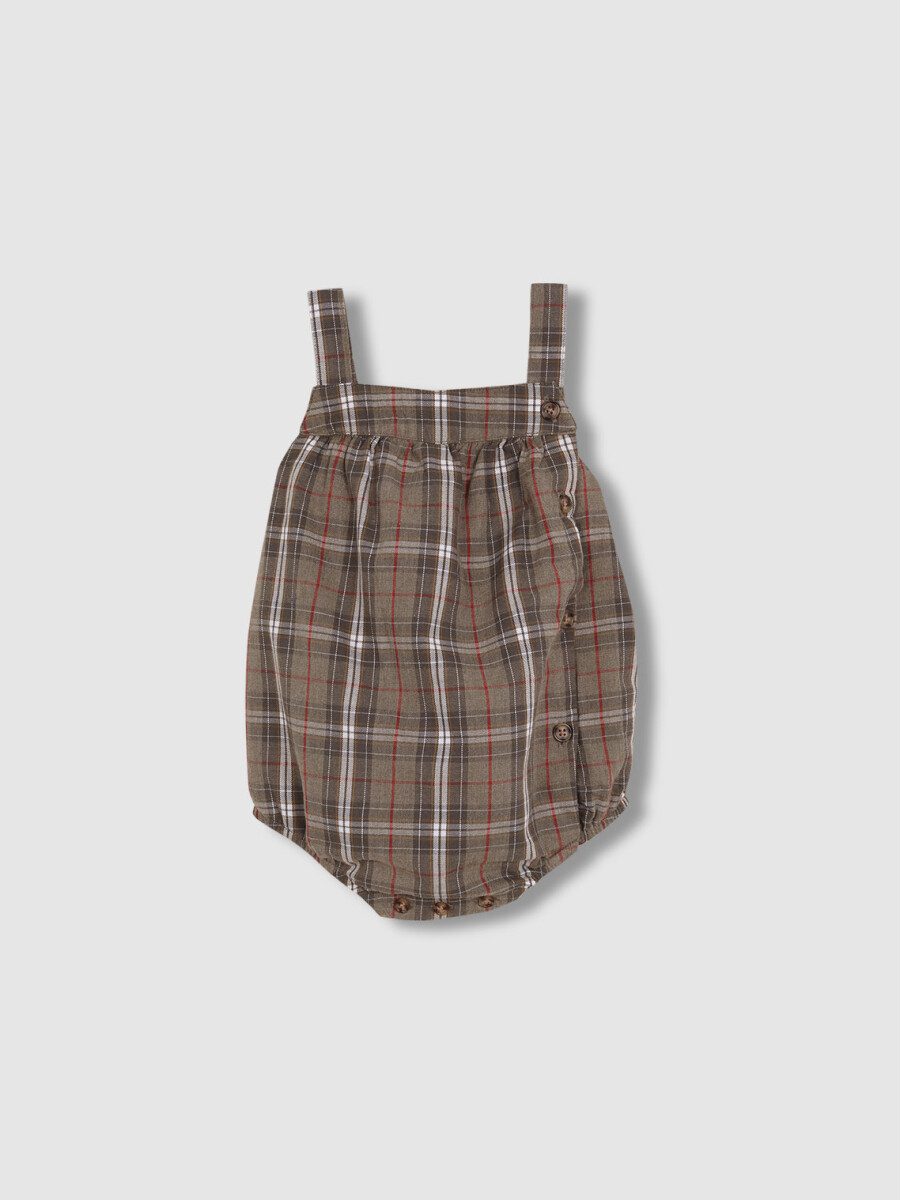 Ranita De Cuadros En Tonos Grises Gris Marengo