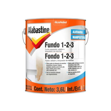 ALABASTINE FONDO 1 - 2 - 3 3.60 LT ALABASTINE FONDO 1 - 2 - 3 3.60 LT