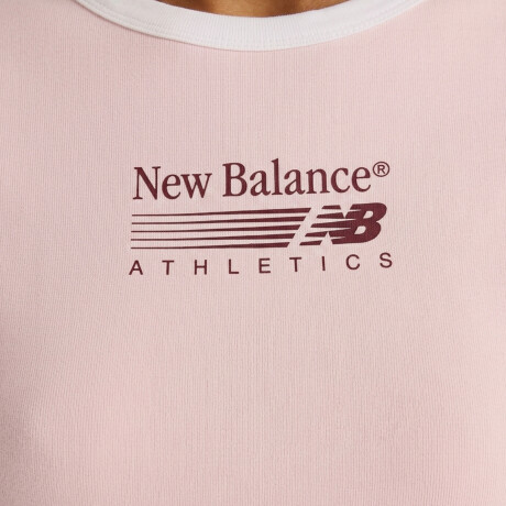 Remera New Balance Trackside Ringer Pink