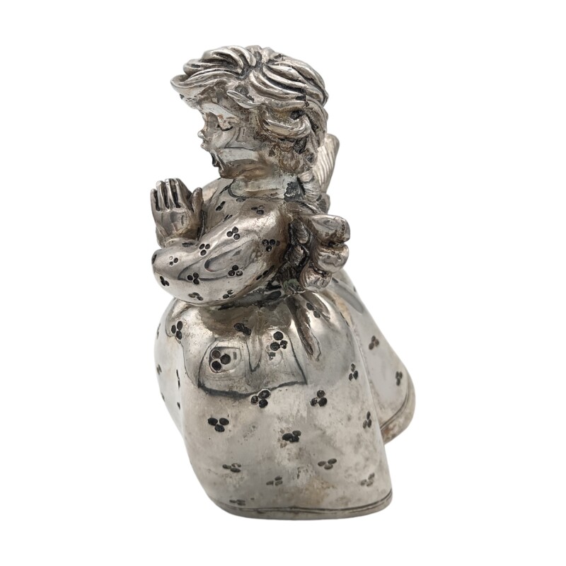 ADORNO PLATINO ANGEL 12 plateadouniforme