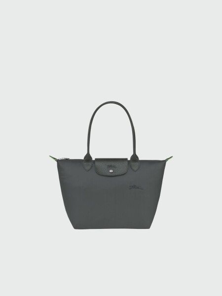 Le Pliage Green M Tote Bag Gris