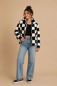 CAMPERA KAI Blanco y Negro