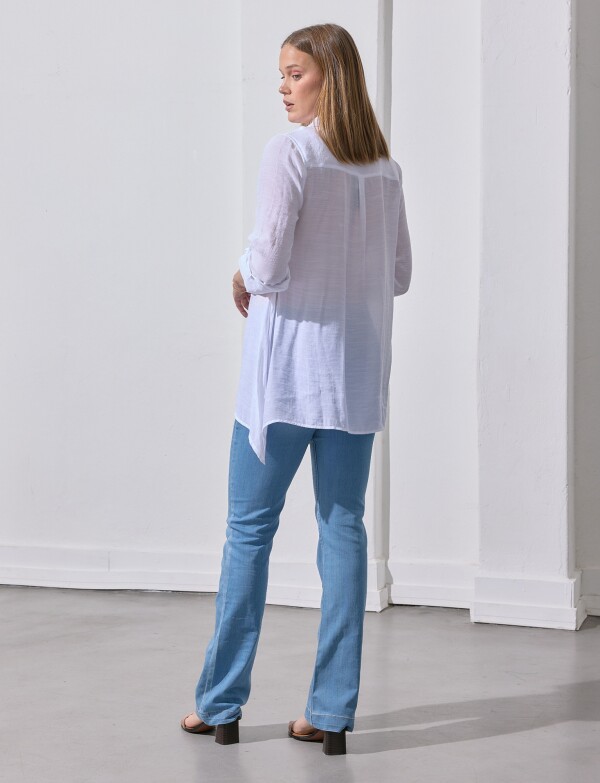 Camisa Larga BLANCO