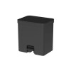 Papelera con pedal 20L Negro