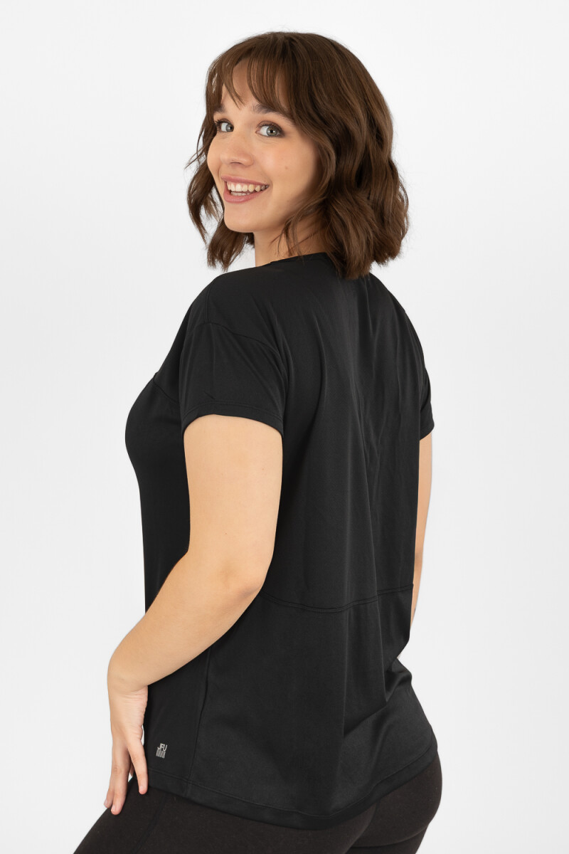 T-shirt piuma Negro