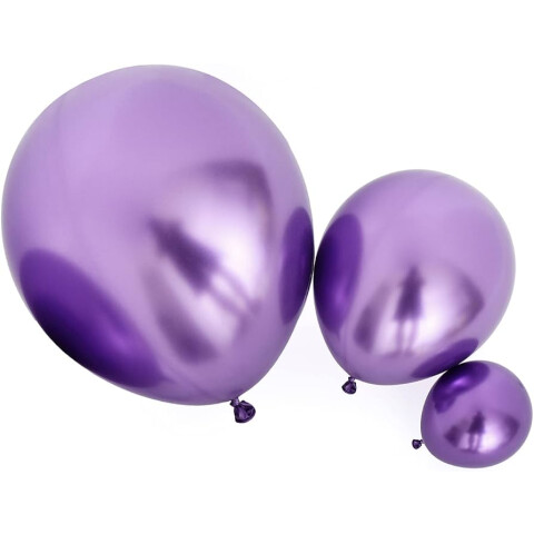 Globos Cromado Tamaño R12 X50 Violeta