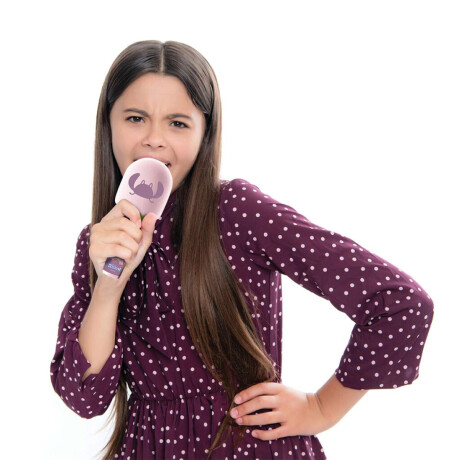 Microfono Inalambrico Recargable Con Luz Lexibook Stitch Rosa