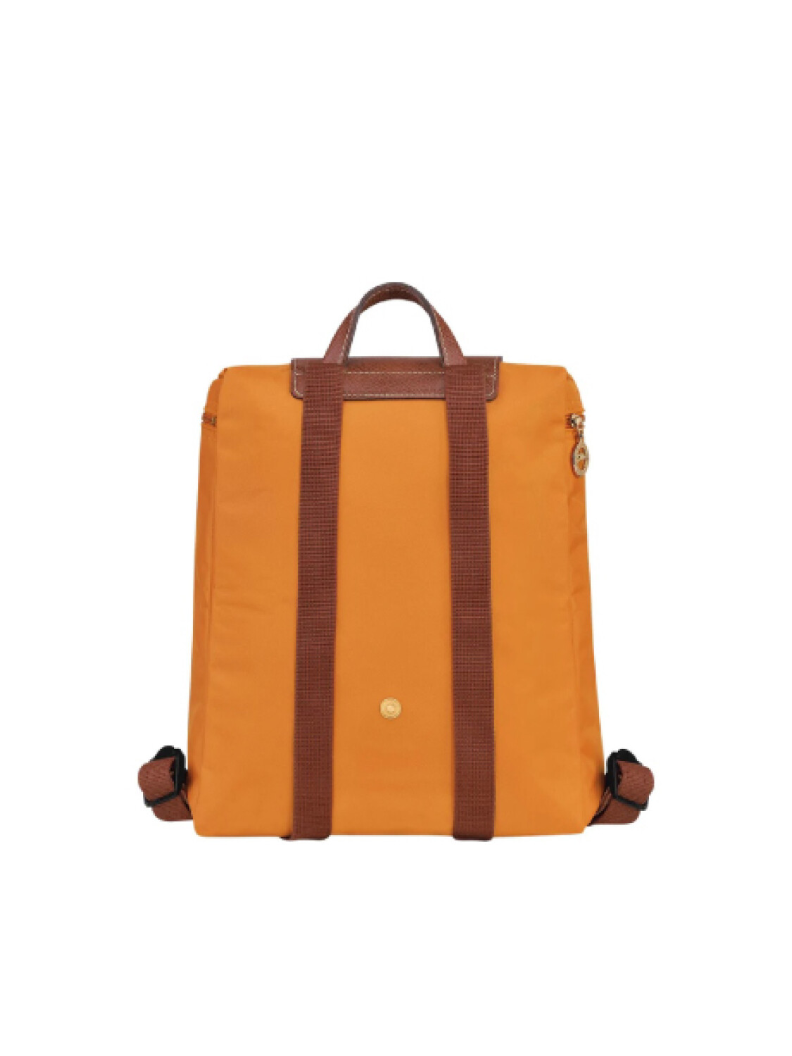 Longchamp -Mochila Longchamp plegable de nylon con cierre, Le pliage M Mostaza