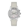 Reloj Jacques Lemans 1-2151B Venice cronógrafo con correa de cuero blanco Blanco