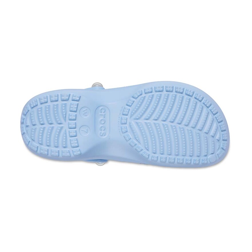 Classic Platform Pearl Clog W Blue Calcite