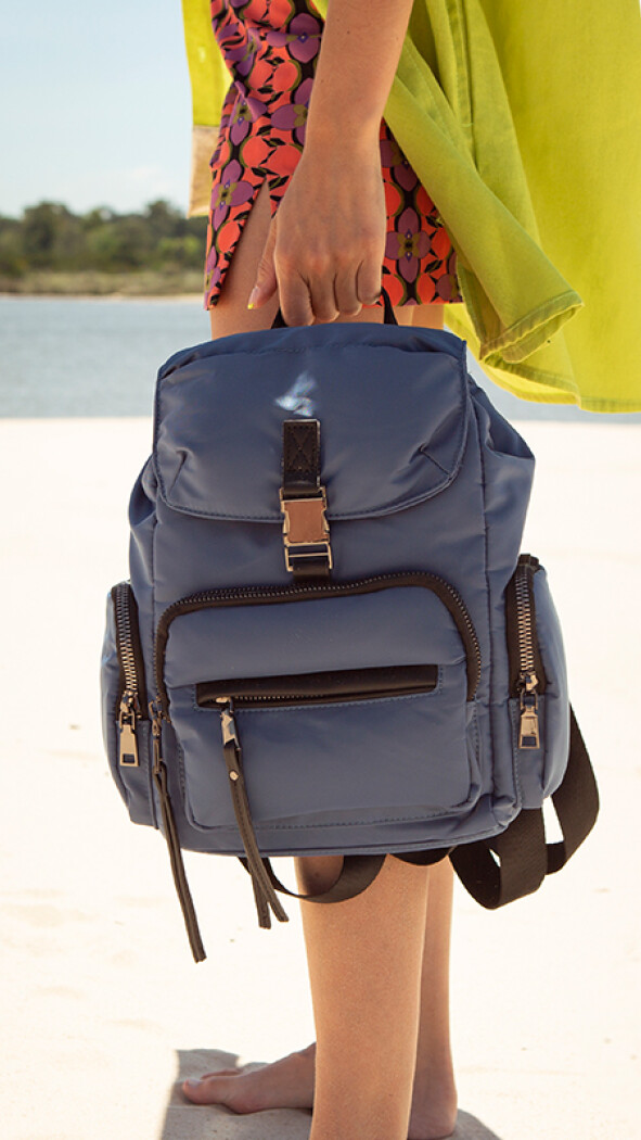 MOCHILA BEIJING AZUL PIEDRA
