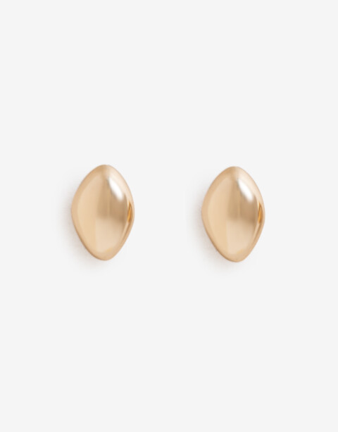 Aros Pasantes Metal Aros Pasantes De Metal Bañado En Oro - Dorado