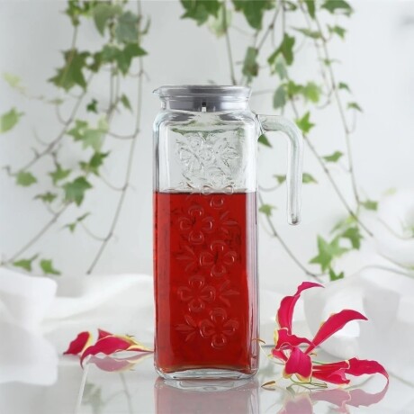 Jarra de Vidrio Lav 1200CC con Tapa 001