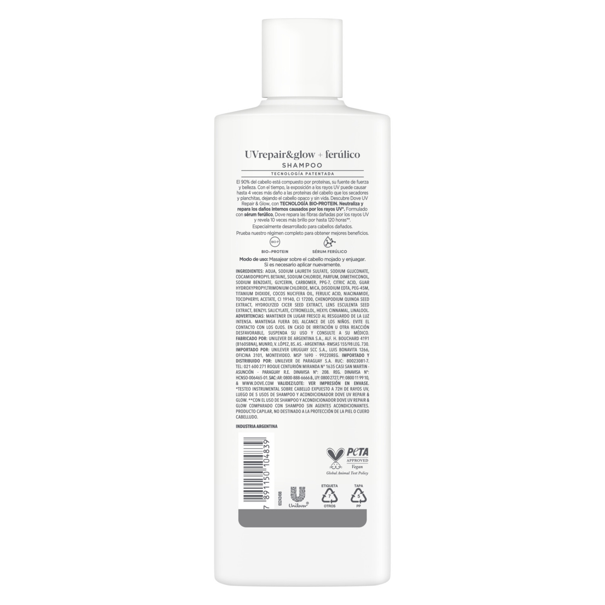 Samipoo Shampoo Dove UV Repair 400ml — San Roque